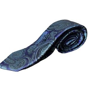Forsyth Paisley Purple Silk Tie 58”